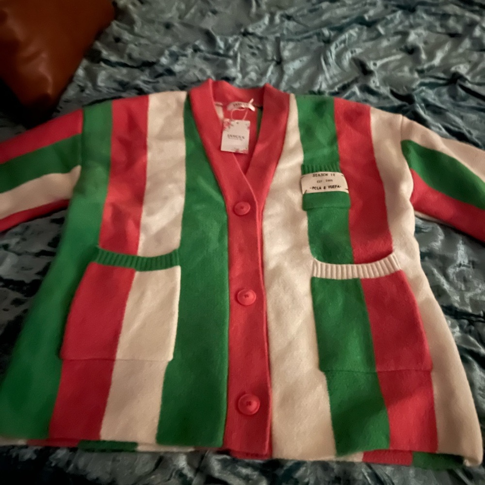 NWT Colorful Striped Women's Cardigan - Picture 2 of 9